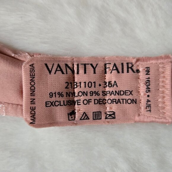 NWT - Vanity Fair Ego Boost Pink Bra - Picture 5 of 6